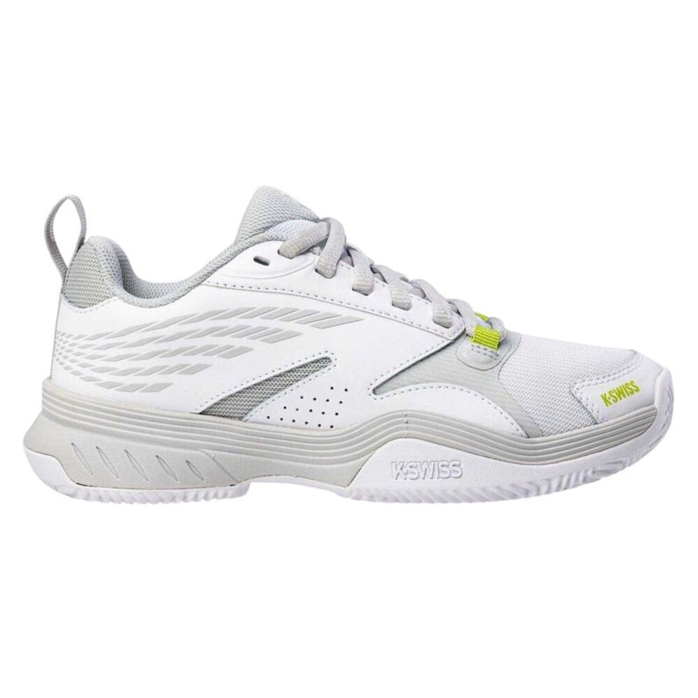 K-Swiss Womens/Ladies SpeedEx Tennis Shoes / White/Gray Dawn